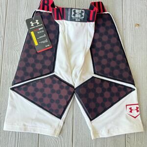 Under Armour Compression Shorts with Hex Padding Baseball Sliding Shorts - Small